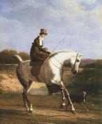 Jacques-Laurent Agasse, miss cazenove on a grey hunter